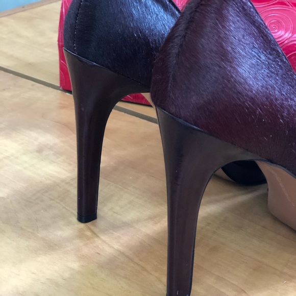 BCBG TINA S2 MERLOT MO HAIR HEELS - Picture 3 of 6